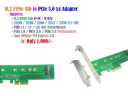 NVMe SSD to PCIe Adapter