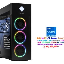 OMEN by HP 45L Gaming Tower PC Core i9 14900k 3.2Ghz 32 CPU's 64GB 2TB NVMe SSD 2TB HDD PSU 1,200W Nvidia GeForce RTX 4090 24GB Graphics