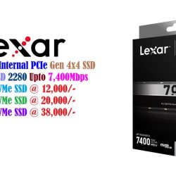 New Lexar 1TB NM790 Internal PCIe Gen 4×4 SSD M.2 NVMe PCIe SSD 2280 Upto 7,400Mbps Extreme Ultimate Boost Performance