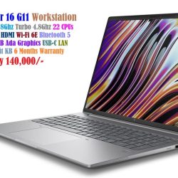 HP Zbook Power 16 G11 Workstation Laptop Core Ultra 7 155H 3.8Ghz 22 CPUs 16GB 1TB NVMe SSD 16.0' IPS FHD Nvidia RTX 3000 8GB Ada Graphics
