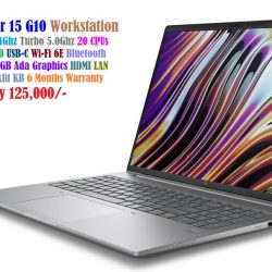 HP Zbook Power 15 G10 Workstation Laptop Core i7 13700H 2.4Ghz 20 CPUs 16GB 1TB NVMe SSD 15.6′ IPS FHD Nvidia RTX 2000 Ada 8GB Graphics